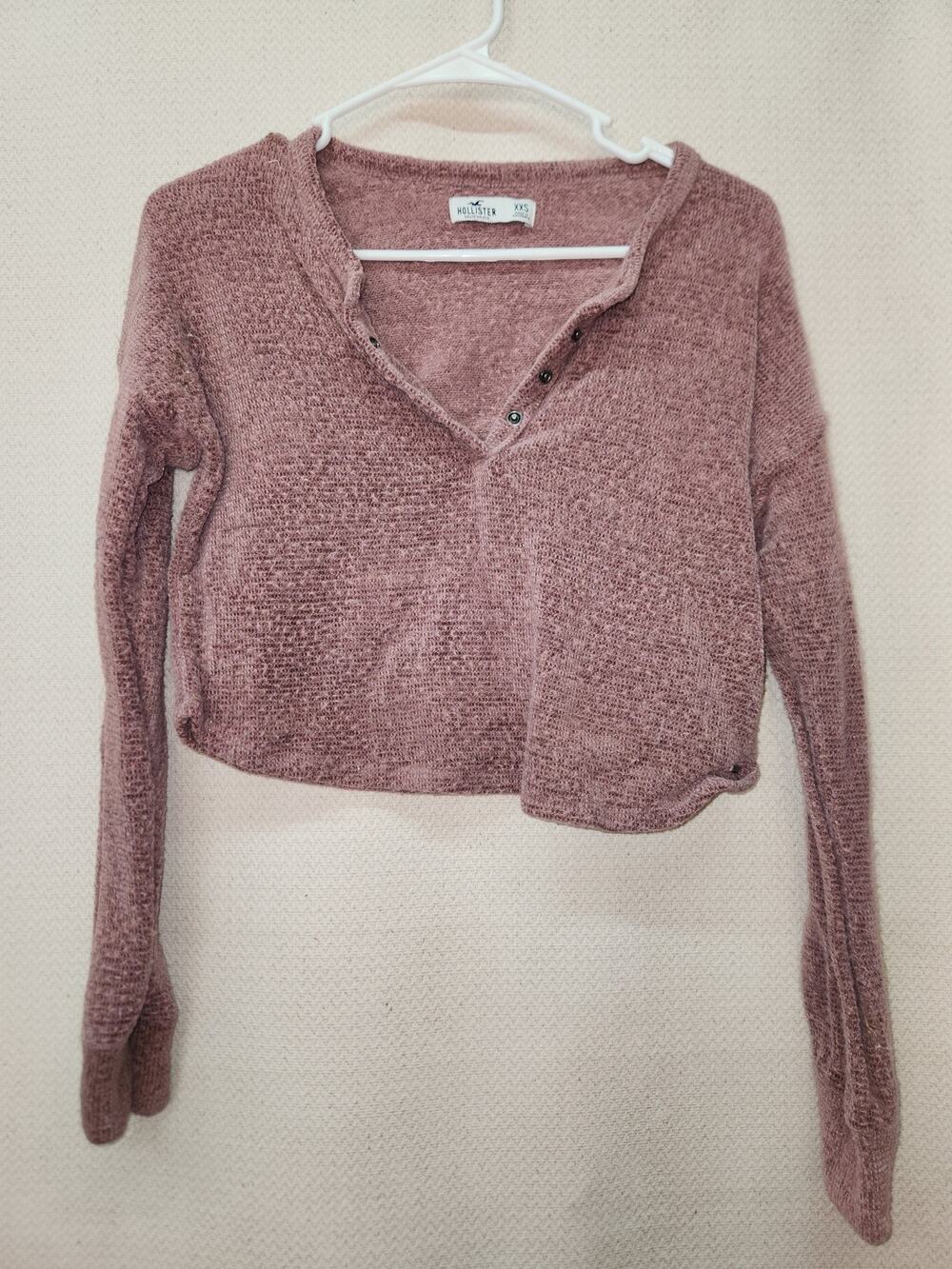 Hollister Rose Cropped Sweater